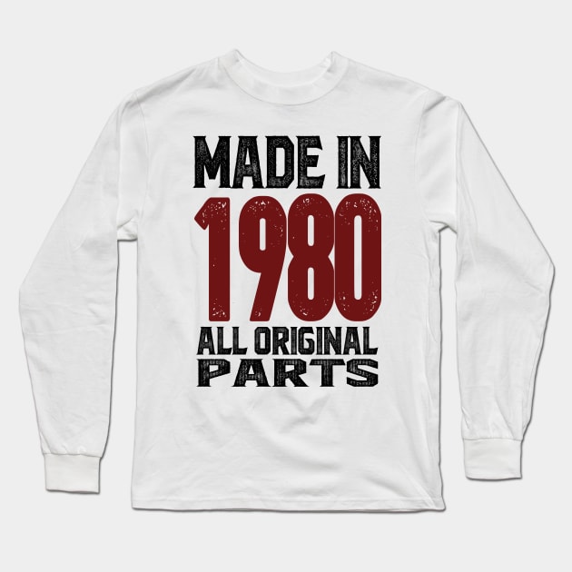 Made in 1980 Long Sleeve T-Shirt by C_ceconello